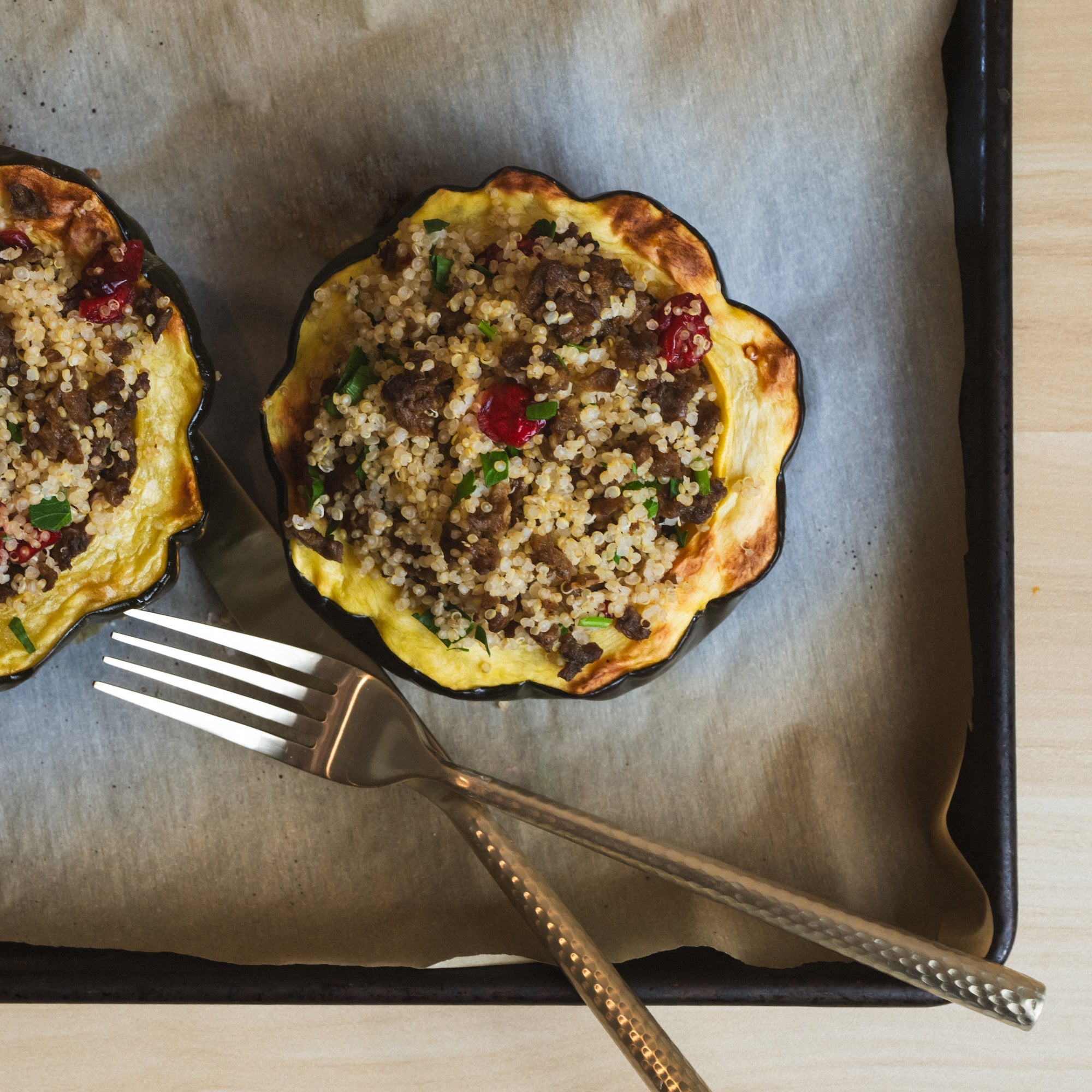 Stuffed Acorn Squash – RollinGreens