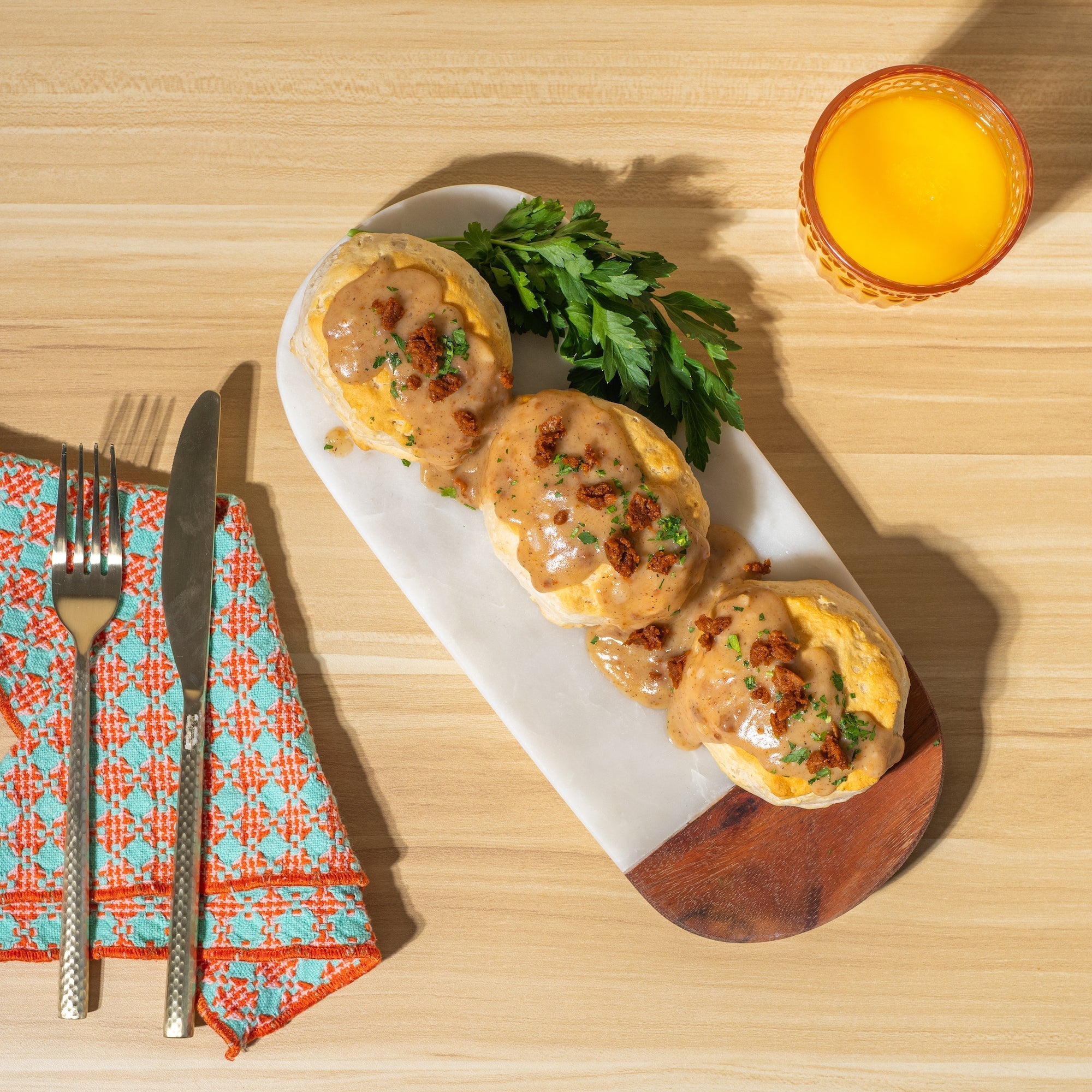 Biscuits & Chorizo Protein Gravy – RollinGreens