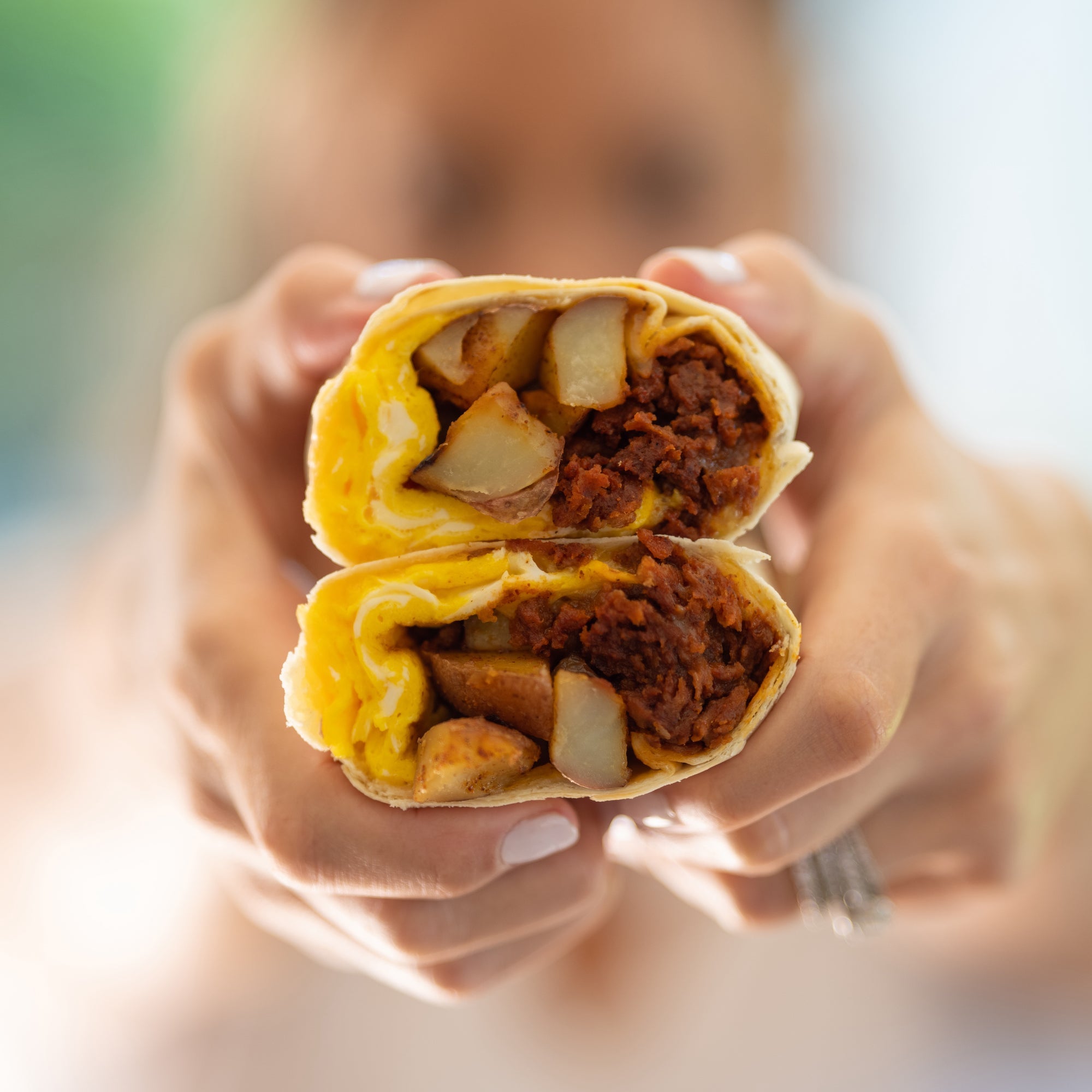 Chorizo Breakfast Burrito – RollinGreens