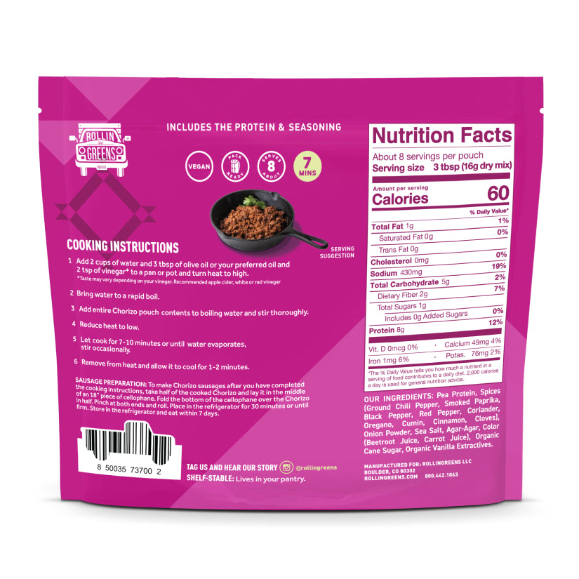 Chorizo Protein - Bulk Pack