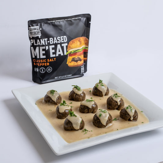 Swedish meatballs with brown gravy
