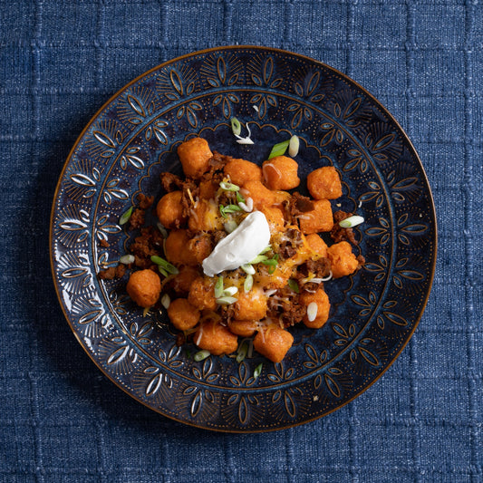 Sweet Potato Totchos with Chorizo Protein