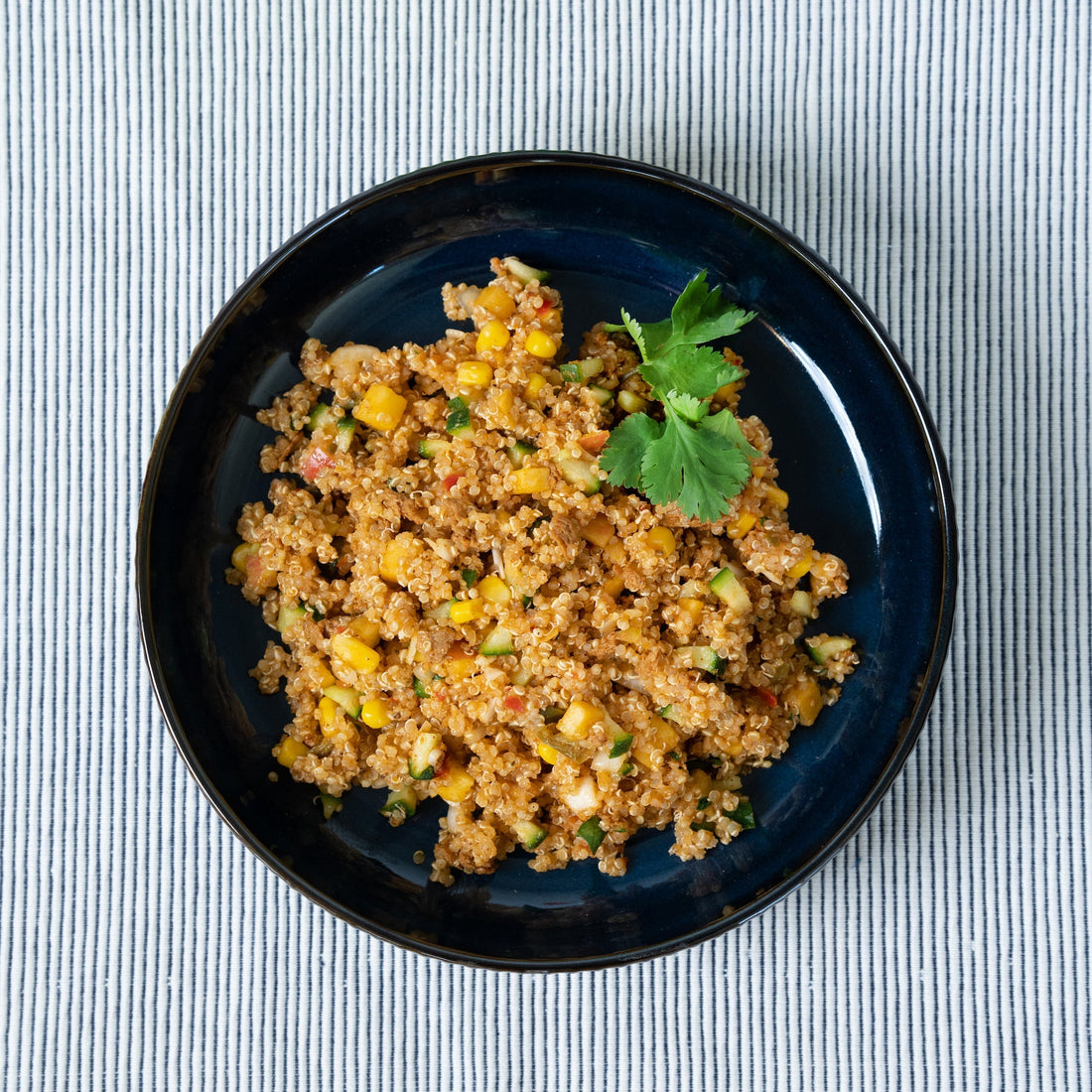 Quinoa Salad with Chopped Fajita Protein