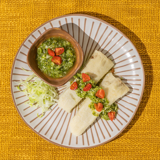 Ground Taco ME’EAT Tamales with Tomatillo Salsa