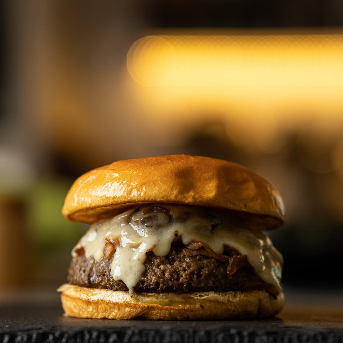 Mushroom, Onion & Swiss Protein Burger
