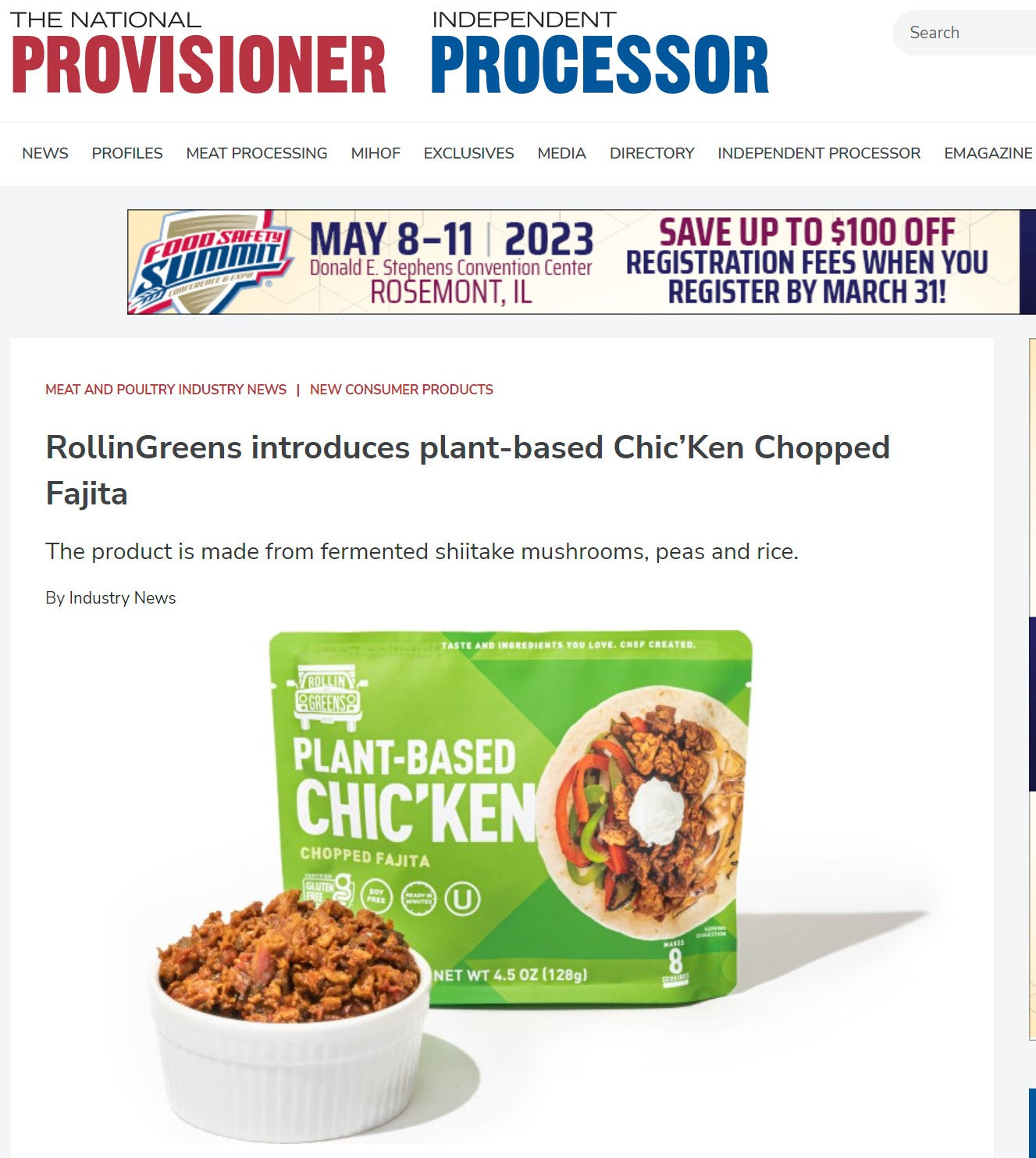 The National Provisioner! – RollinGreens