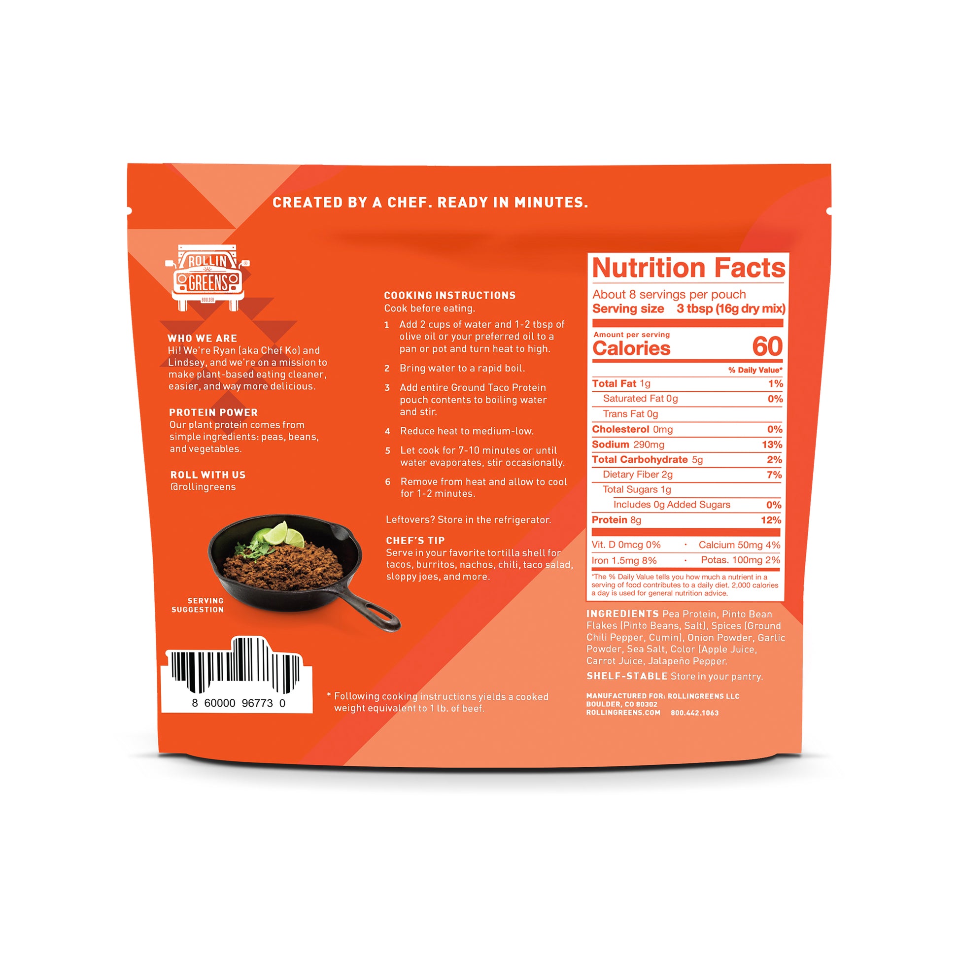 Bulk 20 lb Ground Taco Protein